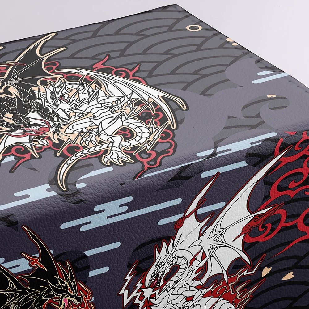 Red Eyes & Blue Eyes Dragon Anime Deckbox EDH MTG Pokemon Lorcana FAB One Piece Yugioh