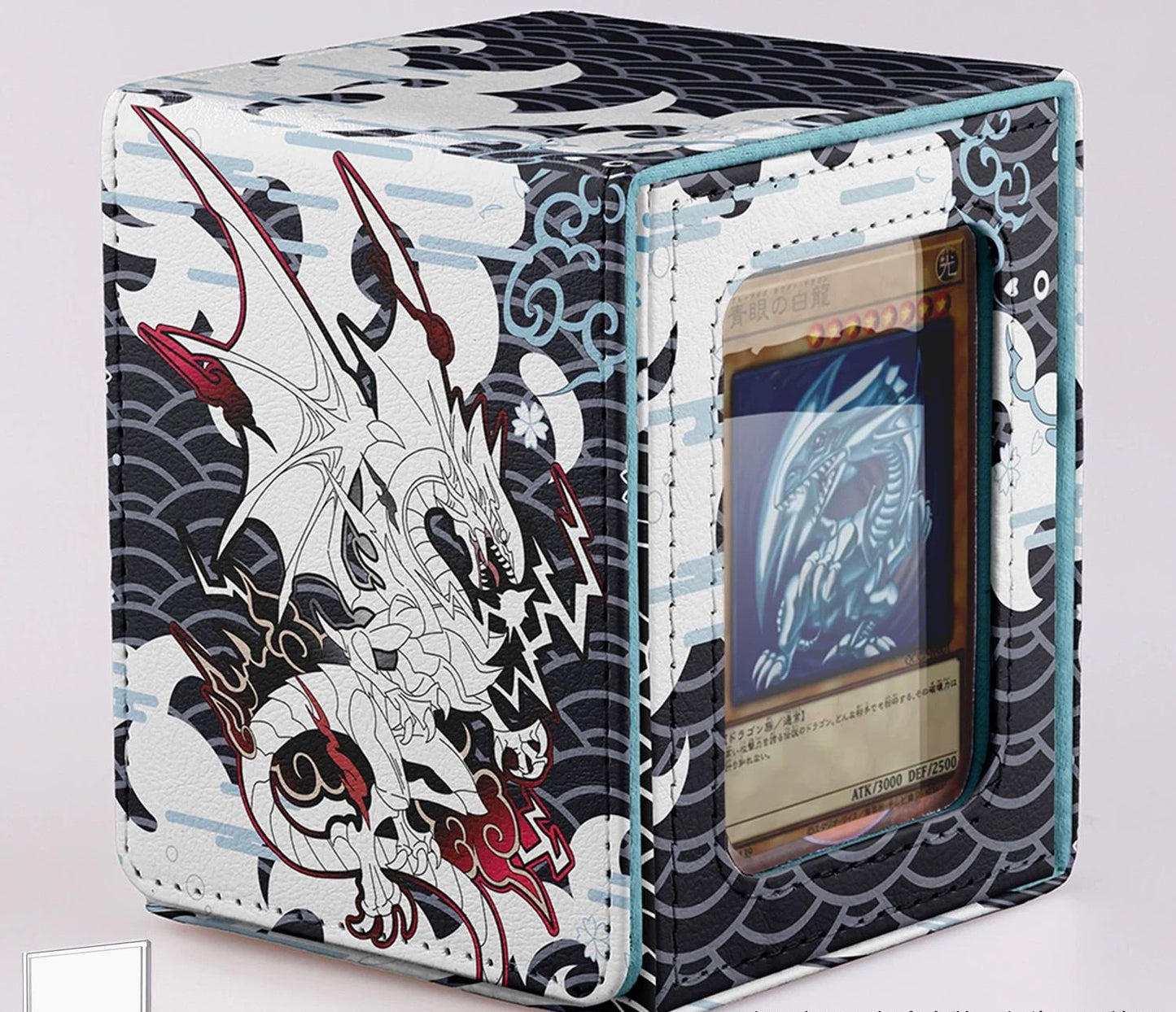 Blue Eyes White Dragon Anime Deckbox EDH MTG Pokemon Lorcana FAB One Piece Yugioh