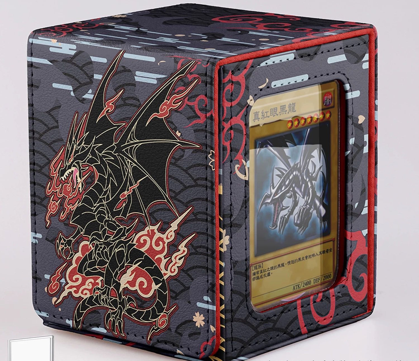 Red Eyes Black Dragon anime Deckbox EDH MTG Pokemon Lorcana FAB One Piece Yugioh