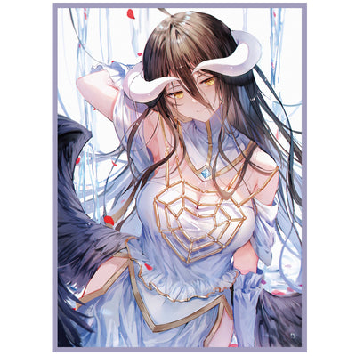 Foil Albedo White Dress Overlord Doujin Anime card sleeve for Pokemon Yugioh Vanguard MTG Weiss Digimon One Piece