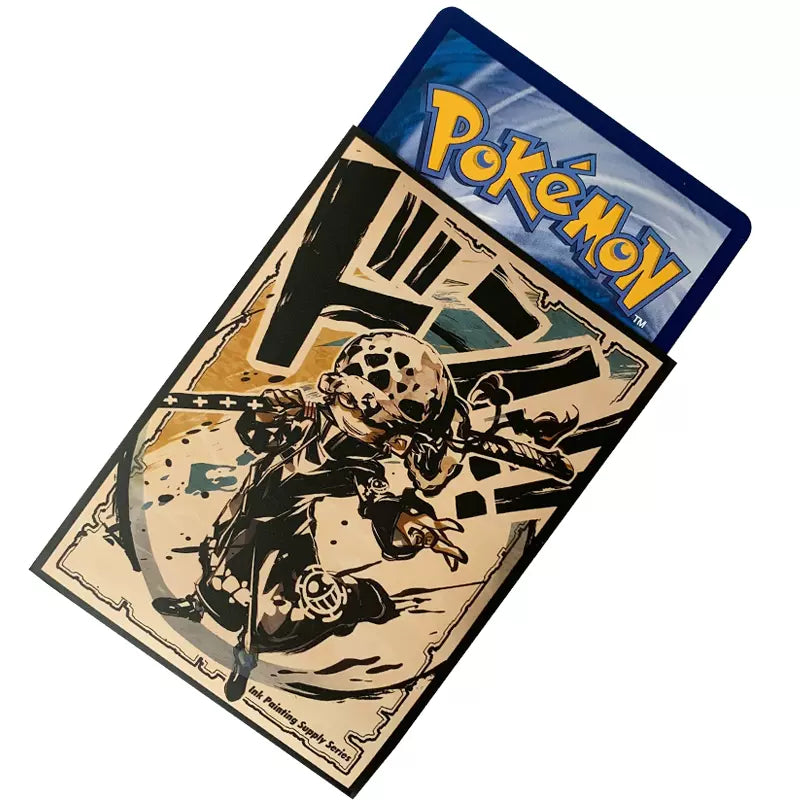 Matte Trafalgar Law Anime Card Sleeve Pokemon Yugioh Vanguard Battle Spirits MTG Duel master One piece Union Arena