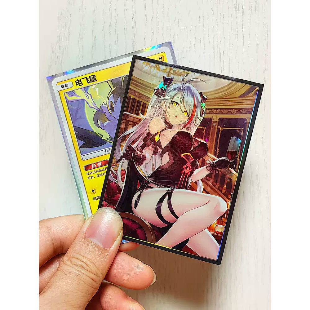 Foil Prinz Eugen Azur Lane Anime Card Sleeve Pokemon Yugioh Vanguard MTG Duel master One piece Union Arena Lorcana