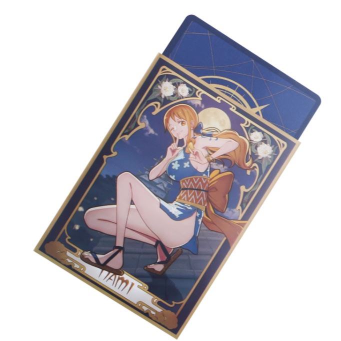 One Piece Nami Matte Card Sleeve for EDH MTG Flesh and Blood Pokémon One Piece Digimon Lorcana