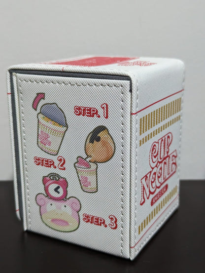 PU Slowpoke Cup Noodle Deck box for Pokemon Lorcana MTG Duel Master Vanguard One Piece Union Arena Digimon Sorcery Weiss