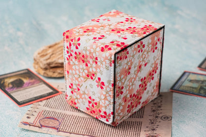 Geisha Kimono Deck box (Can fit 100+ cards) for EDH MTG Flesh and Blood Pokémon Vanguard Digimon One Piece