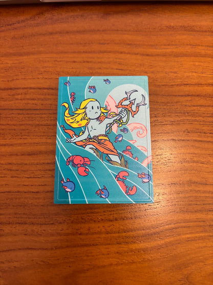 Chibi Legend Series - Thrasios, Triton Hero Snap Case for Magic The Gathering Commander EDH Elder Dragon Highlander