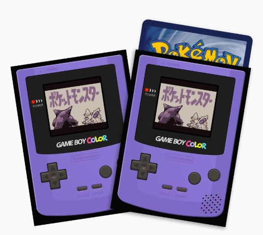 Pokemon Gameboy Card Sleeve for Pokemon Vanguard MTG One Piece Union arena