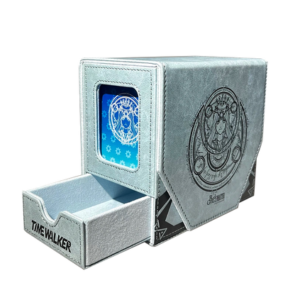 Timewalker EDH Deckbox with slots for magnet card holder for MTG Flesh and Blood Pokémon Vanguard Digimon One Piece