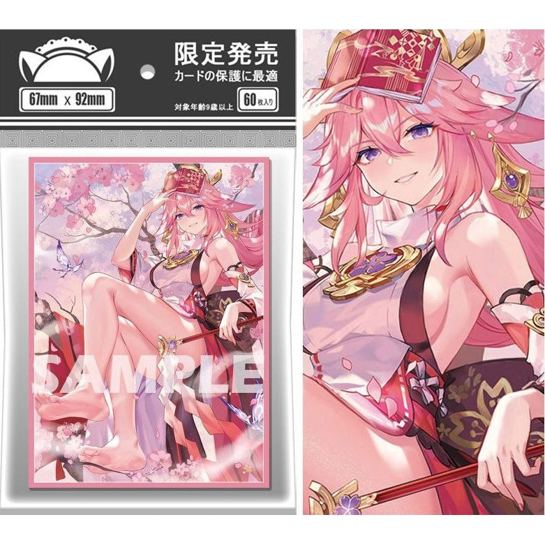 Yae Miko Genshin Impact Anime/Doujin card sleeve for Pokemon, Vanguard, MTG, Weiss, Duel Master, Digimon