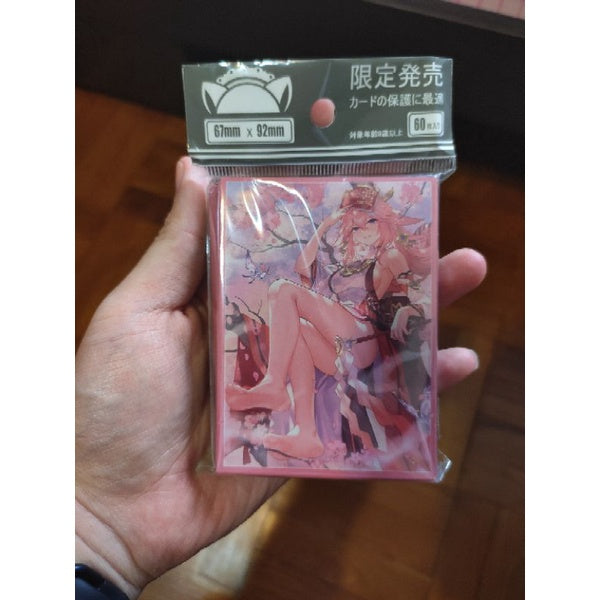 Yae Miko Genshin Impact Anime/Doujin card sleeve for Pokemon, Vanguard, MTG, Weiss, Duel Master, Digimon