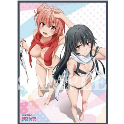 Yukino & Yui Yuigahama OreGairu Card Sleeve for Pokemon, Yugioh, Vanguard, MTG, Weiss and One Piece