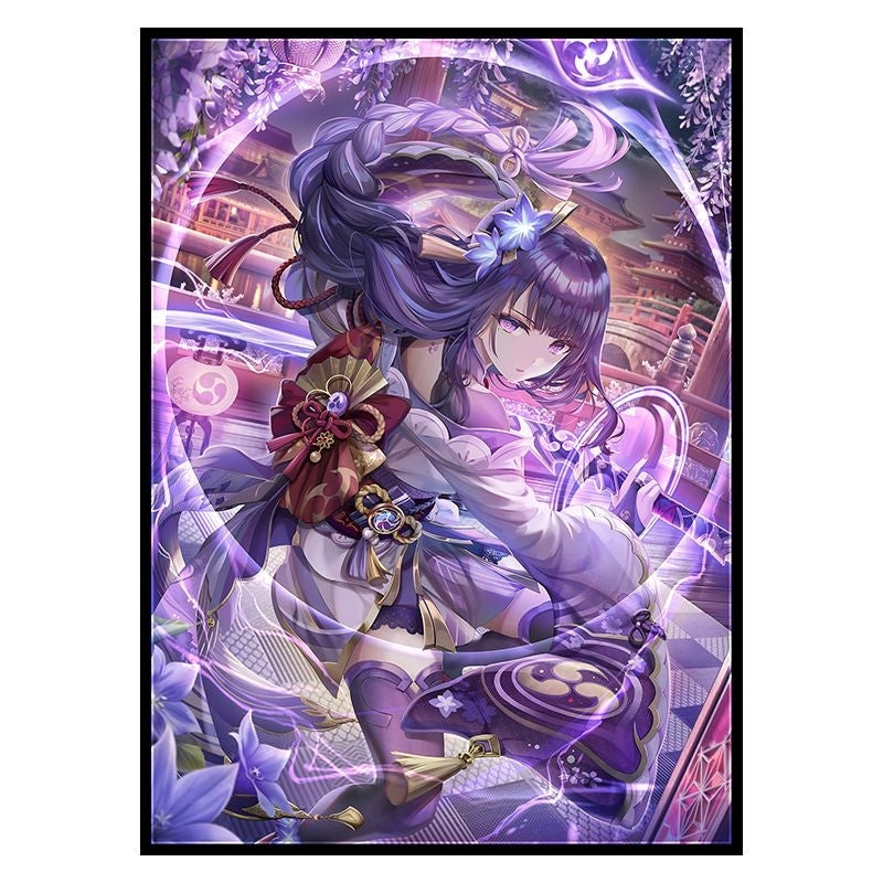 Preorder - Foil Genshin Impact Ganyu Eula Keqing Yae Miko Anime Card sleeve for Pokemon Yugioh Vanguard MTG One Piece