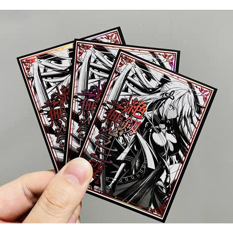 Foil Okita Musashi Fate Grand Order FGO Anime/Doujin Card Sleeve for Pokemon, Yugioh, Vanguard, MTG, Weiss and One Piece