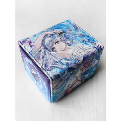 PU Ayaka Genshin Impact Anime Deckbox for Pokemon Yugioh Vanguard One Piece Union Arena Flesh and Blood