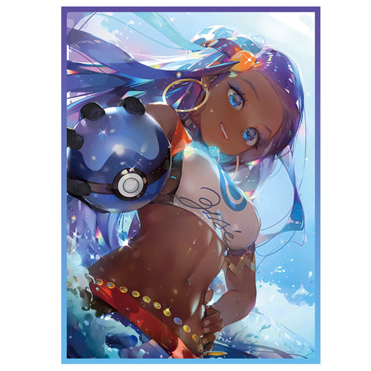 Foil Nessa Pokemon waifu Anime Card Sleeve for Pokemon Yugioh Vanguard Battle Spirits MTG Duel master One Piece