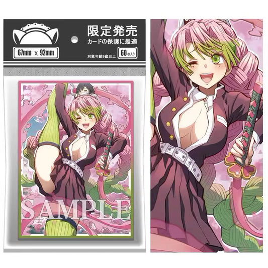 Foil Mitsuri Kanroji Demon Slayer Anime Card Sleeve for Pokemon Yugioh Vanguard Battle Spirits MTG One Piece Union arena