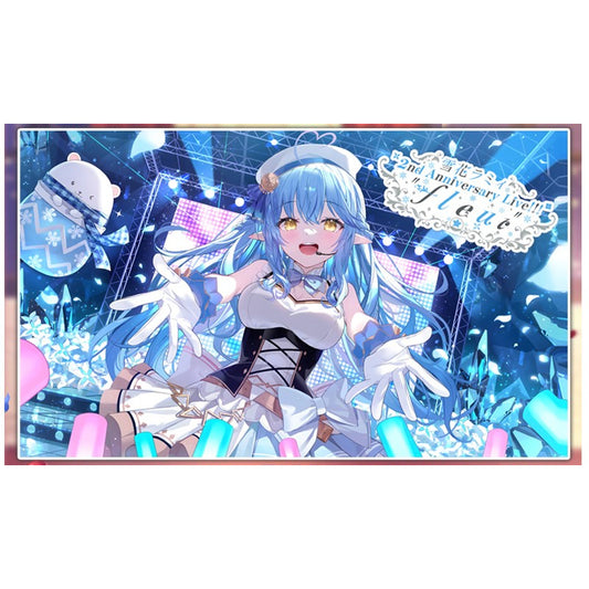 Hololive Yukihana Lamy Mousepad Card Game Playmat for Pokemon Yugioh Vanguard Battle Spirits MTG Weiss One Piece