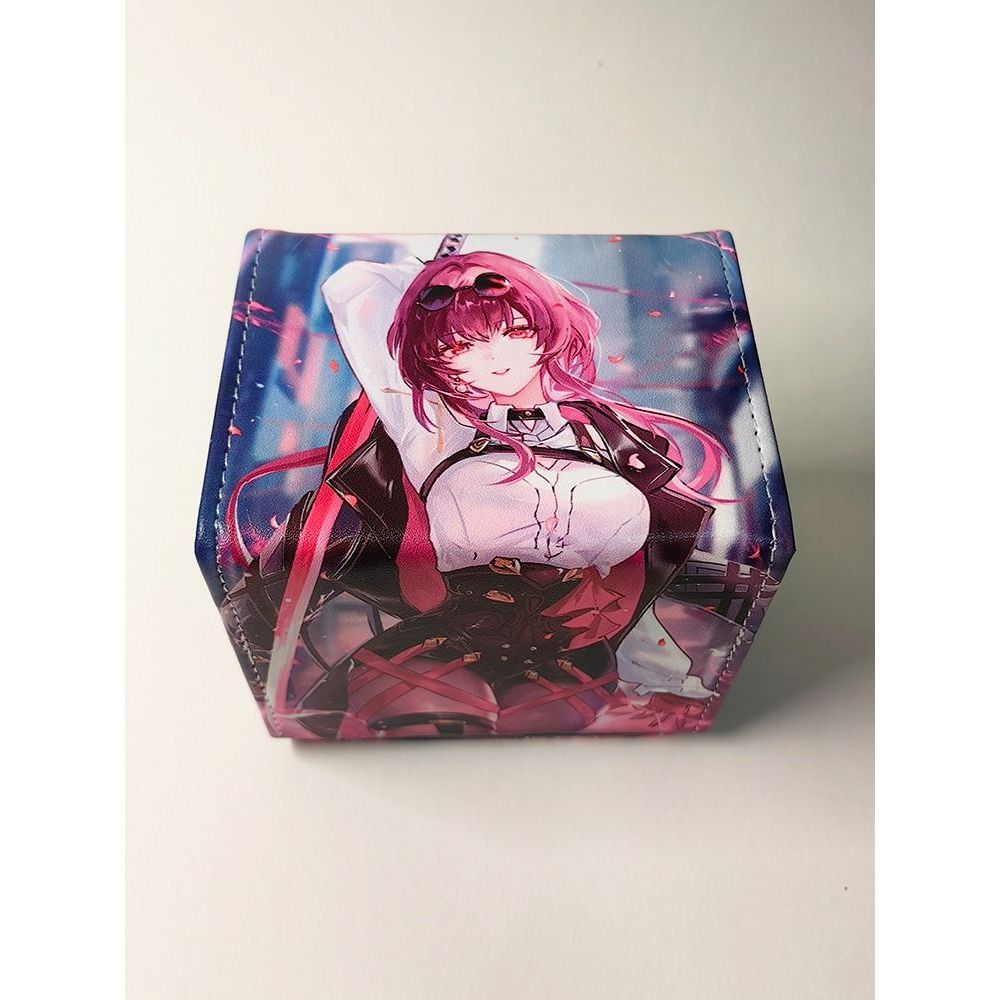 PU Kafka Honkai Star Rails Anime Deckbox for Pokemon Yugioh Vanguard One Piece Union Arena Flesh and Blood Lorcana