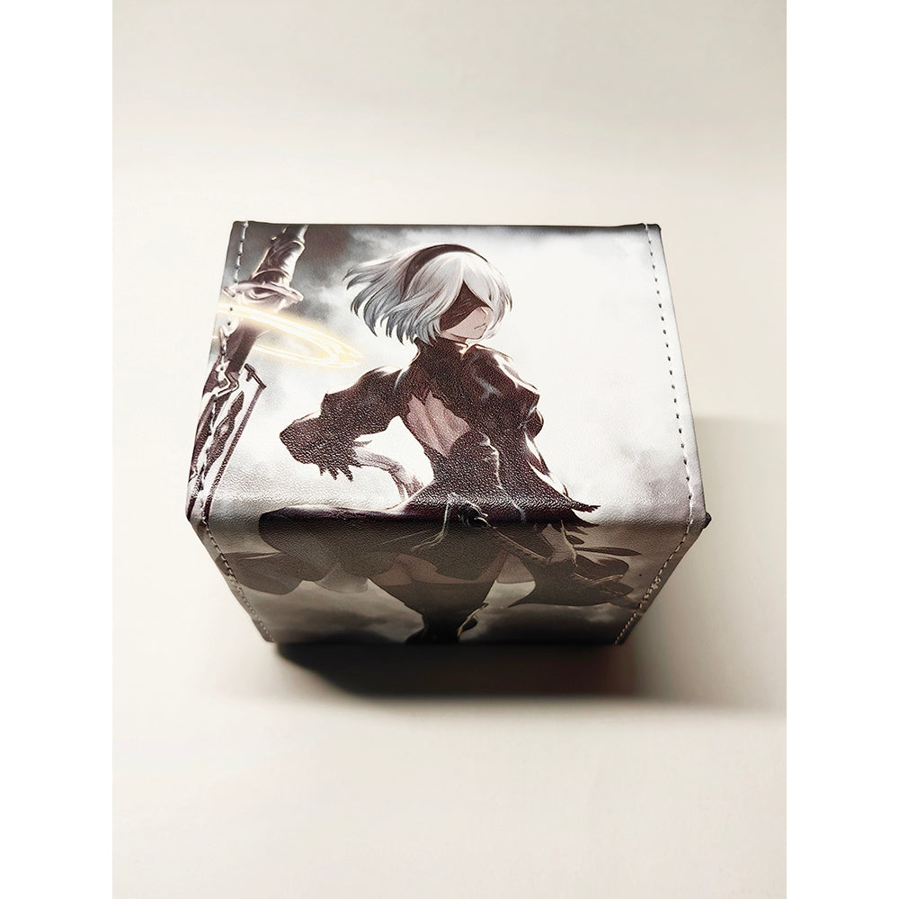 PU Nier Automata 2B Doujin Anime Deckbox for Pokemon Lorcana MTG Duel Master Vanguard One Piece Union Arena Digimon