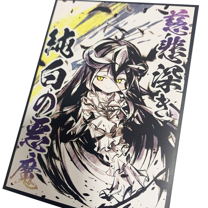 Matte Albedo Chibi Anime Card Sleeve Pokemon Yugioh Vanguard Battle Spirits MTG Duel master One piece Union Arena