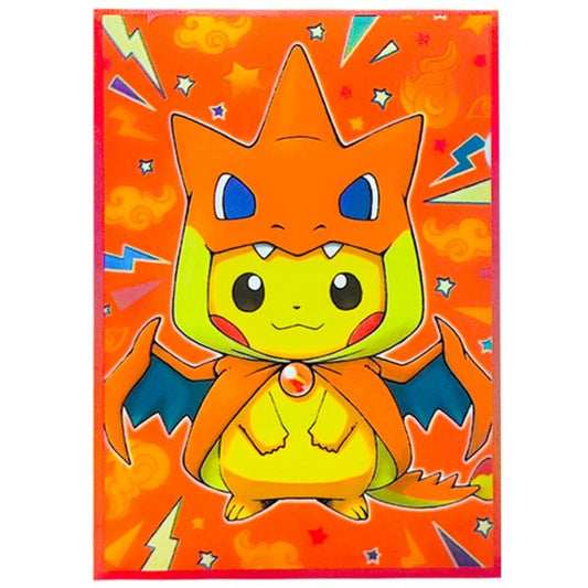 Foil Pikachu Charizard Poncho Anime/Doujin Card Sleeve for Pokemon, Yugioh, Vanguard, MTG, Weiss and One Piece