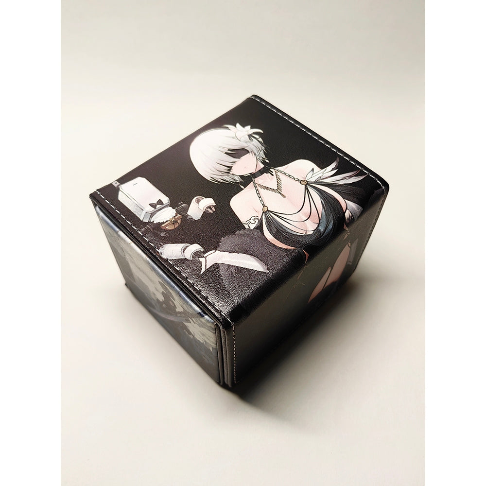 PU Nier Automata 2B Doujin Anime Deckbox for Pokemon Lorcana MTG Duel Master Vanguard One Piece Union Arena Digimon