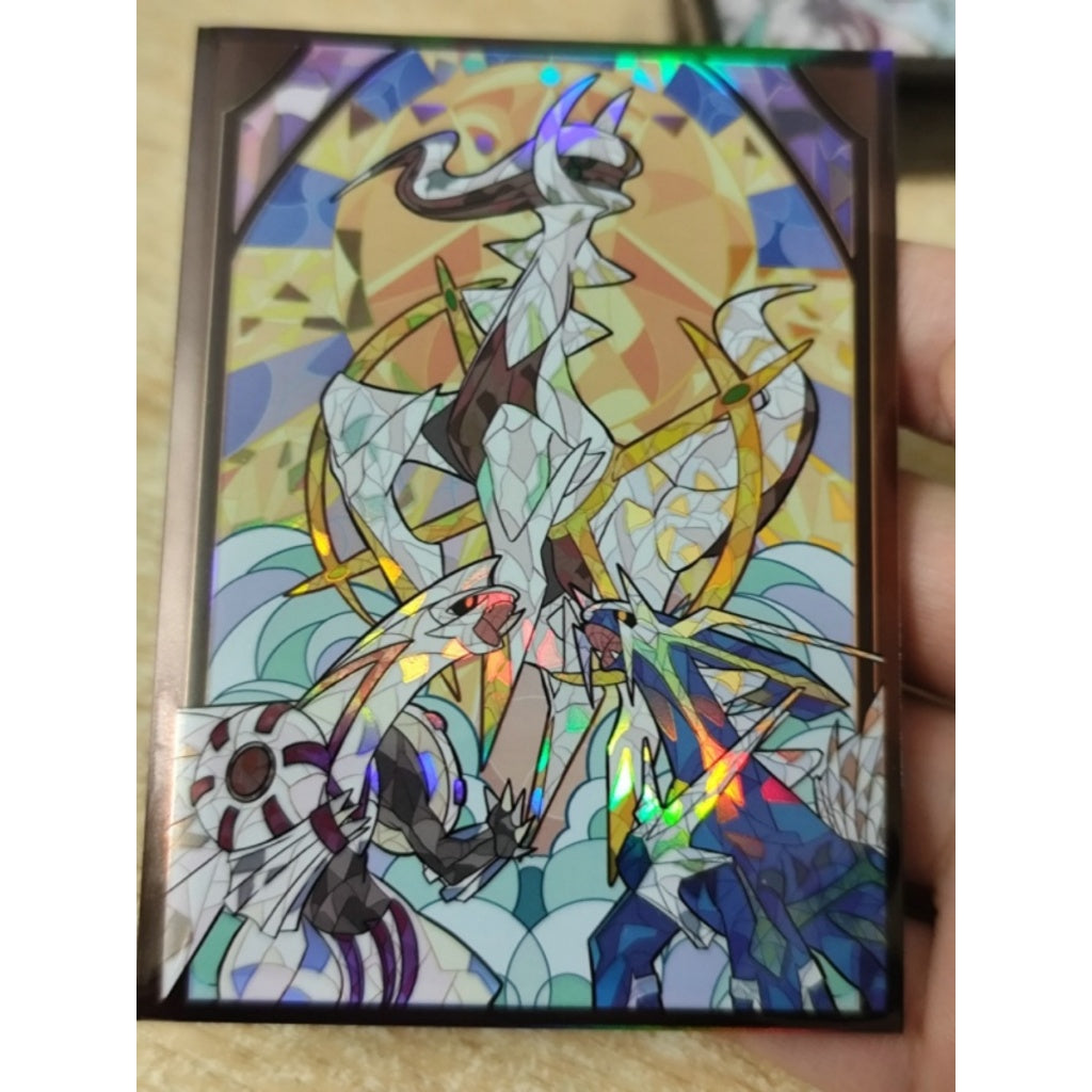Arceus Dialga Palkia Giratina Anime card sleeve for Pokemon Yugioh Vanguard MTG Duel Master Digimon One Piece Lorcana