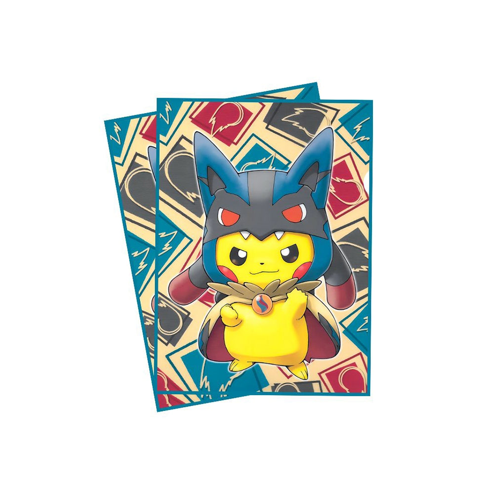 Foil Pikachu Lucario Poncho Anime/Doujin Card Sleeve for Pokemon Yugioh Vanguard MTG Weiss Lorcana Digimon One Piece