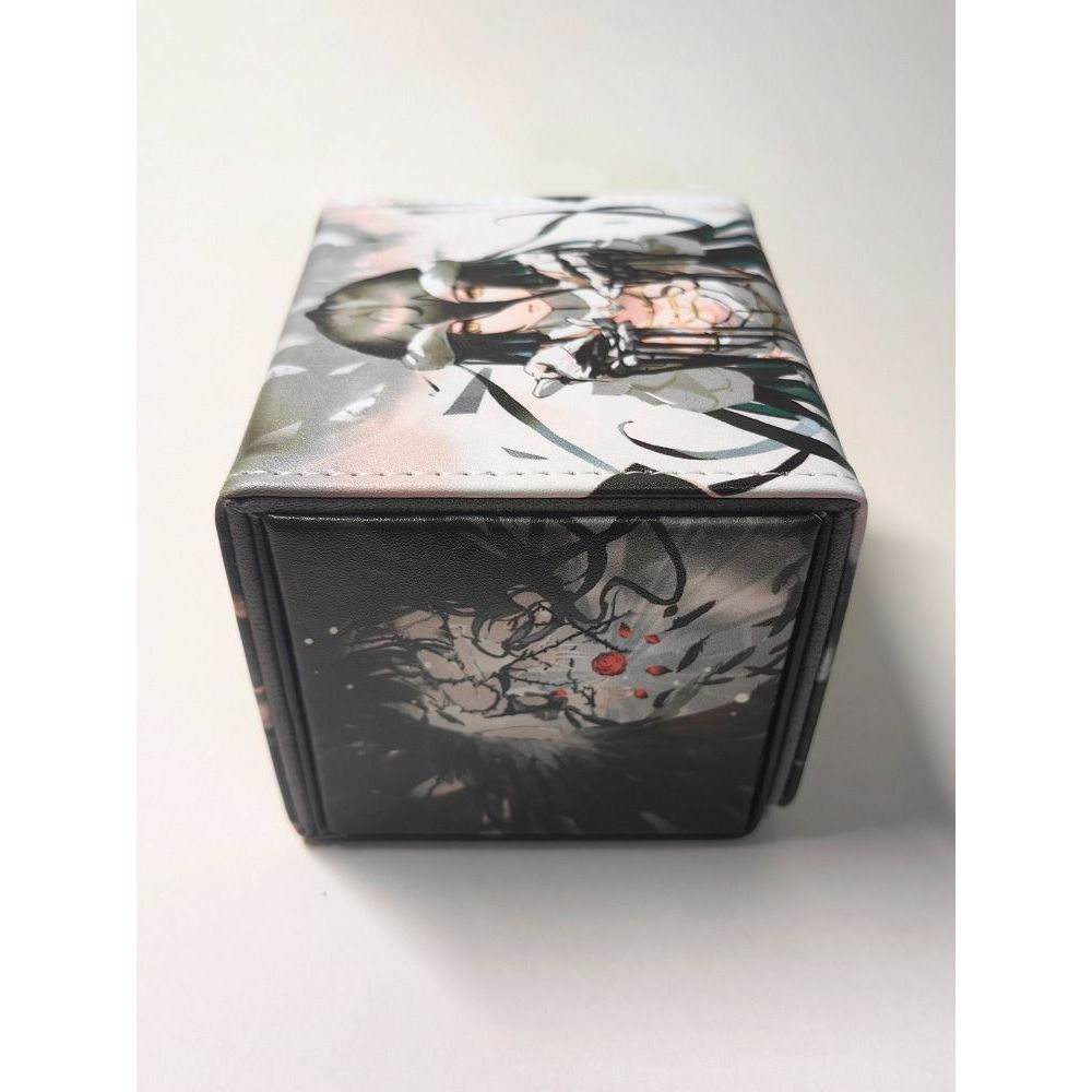 PU Albedo Overlord Anime Deckbox for Pokemon Yugioh Vanguard One Piece Union Arena Flesh and Blood Union Arena Lorcana