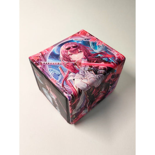 PU Kafka Honkai Star Rails Anime Deckbox for Pokemon Yugioh Vanguard One Piece Union Arena Flesh and Blood Lorcana