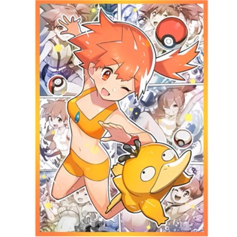 Foil Missy Psyduck waifu trainer Anime/Doujin Card Sleeve for Pokemon, Yugioh, Vanguard, MTG Weiss, Lorcan and One Piece