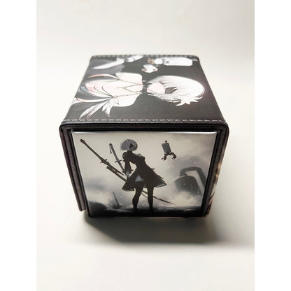 PU Nier Automata 2B Doujin Anime Deckbox for Pokemon Lorcana MTG Duel Master Vanguard One Piece Union Arena Digimon