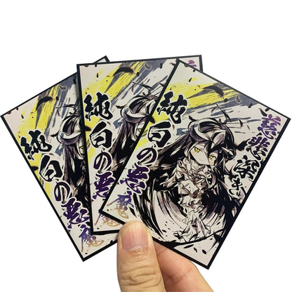 Matte Albedo Chibi Anime Card Sleeve Pokemon Yugioh Vanguard Battle Spirits MTG Duel master One piece Union Arena