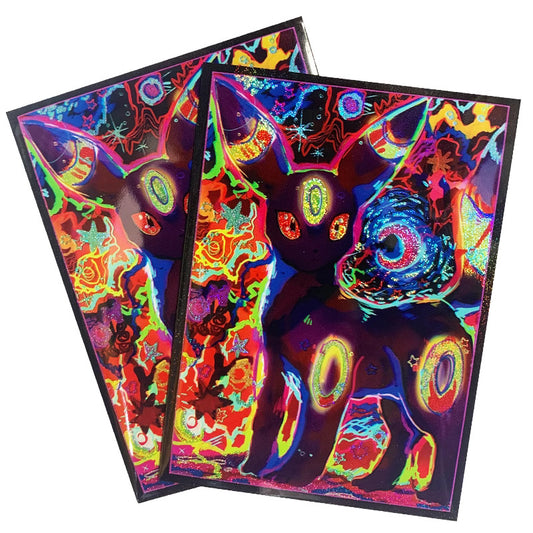 Foil Umbreon Pokemon waifu Anime Card Sleeve for Pokemon Yugioh Vanguard Battle Spirits MTG Duel master One Piece