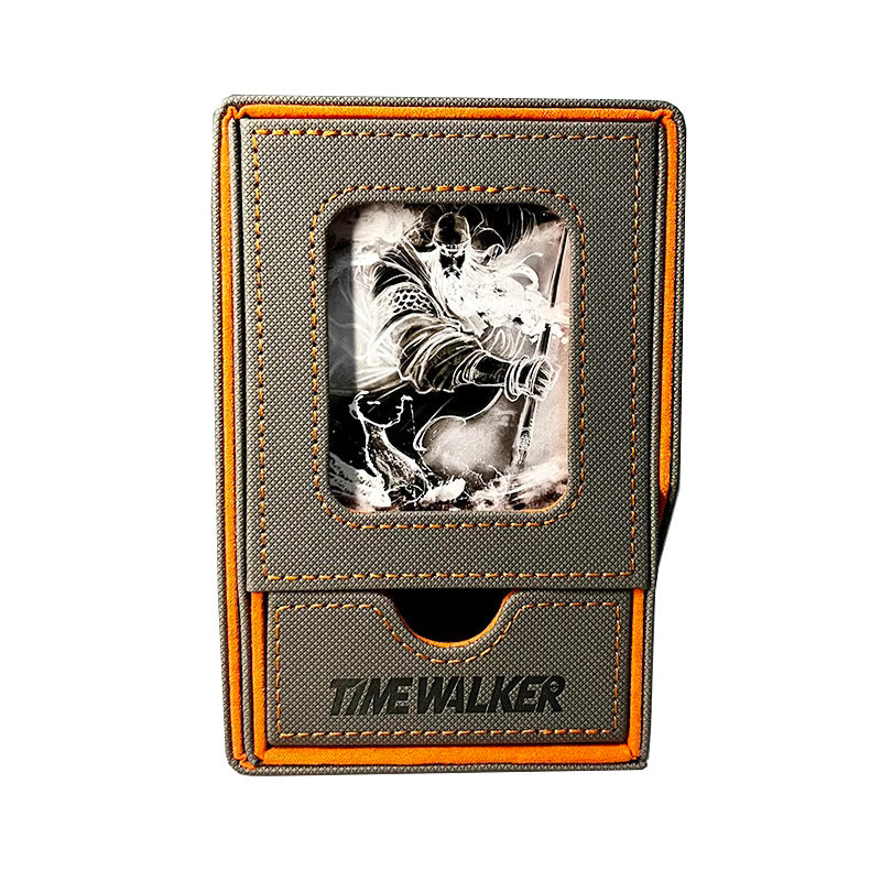 Timewalker EDH Deckbox with slots for magnet card holder for MTG Flesh and Blood Pokémon Vanguard Digimon One Piece