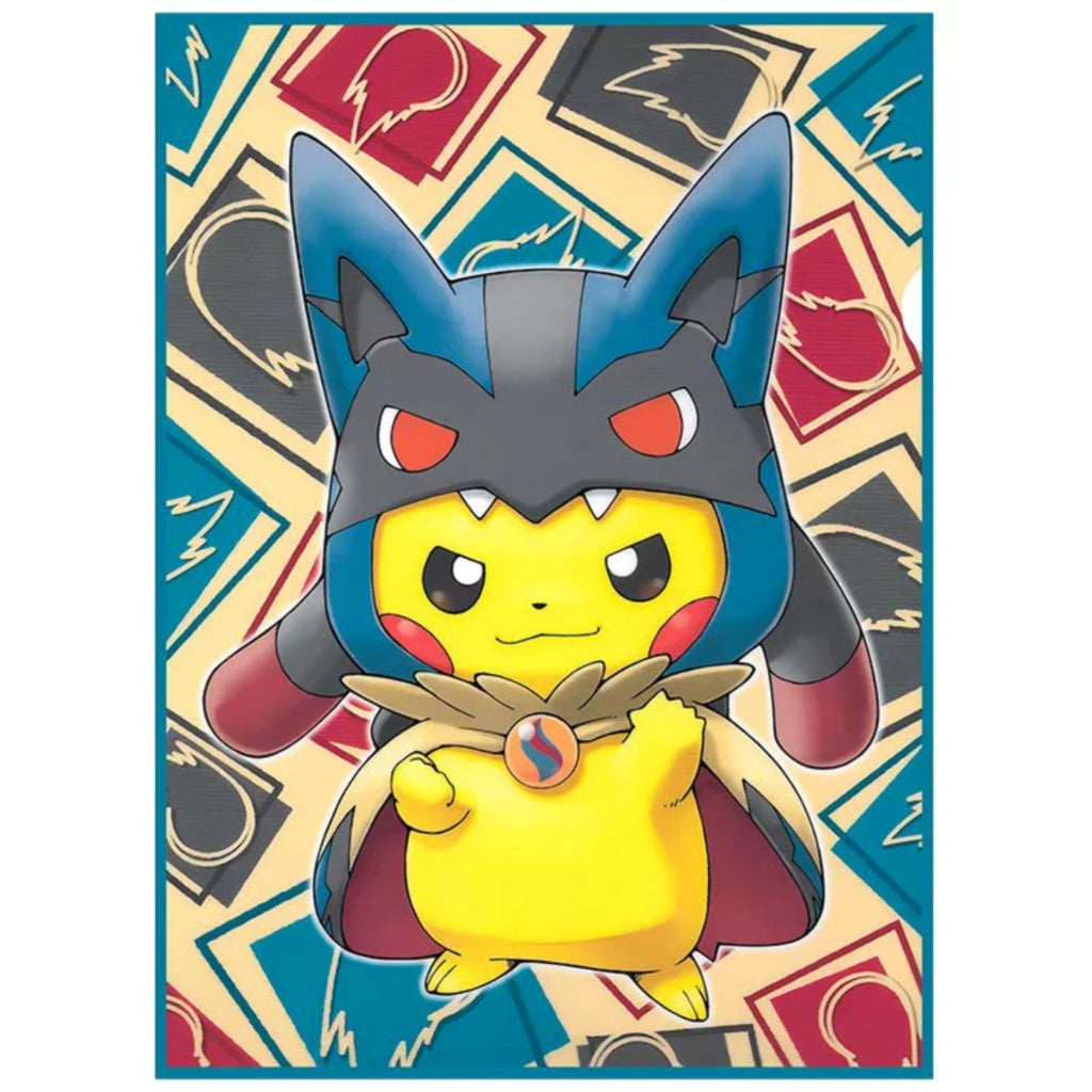 Foil Pikachu Lucario Poncho Anime/Doujin Card Sleeve for Pokemon Yugioh Vanguard MTG Weiss Lorcana Digimon One Piece