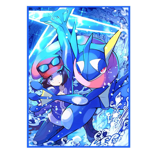 Foil Greninja Pokemon Anime Card Sleeve for Pokemon Yugioh Vanguard Battle Spirits MTG Duel master One Piece