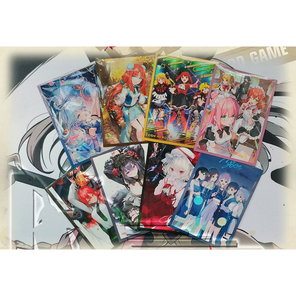 Foil Maid Cafe Bocchi the Rock Doujin Anime Card Sleeve for EDH MTG Flesh and Blood Pokémon One Piece Digimon Lorcana