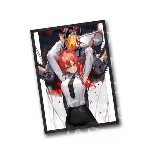 Makima Chainsaw Man Doujin Anime Card Sleeve for EDH MTG Flesh and Blood Pokémon One Piece Digimon Lorcana Weiss