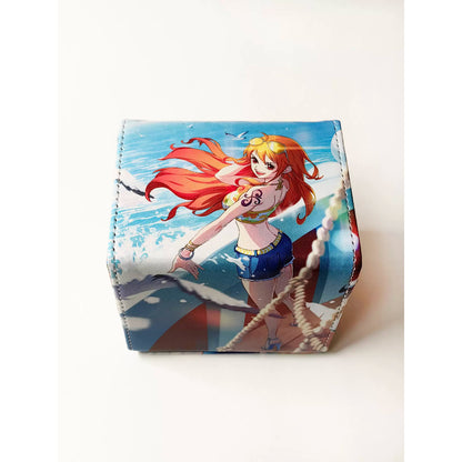 PU Nami Anime Deckbox for Pokemon Lorcana MTG Duel Master Vanguard One Piece Union Arena Digimon Sorcery Weiss