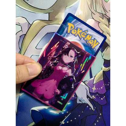 Foil Marnie Pokemon Waifu Closeup Doujin Anime Card Sleeve for EDH MTG Flesh and Blood Pokémon One Piece Digimon Lorcana