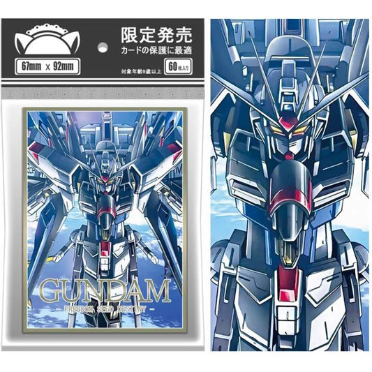 Gundam SEED Destiny Freedom Gundam Foil Anime Card Sleeve for EDH MTG Flesh and Blood Pokémon One Piece Digimon Lorcana