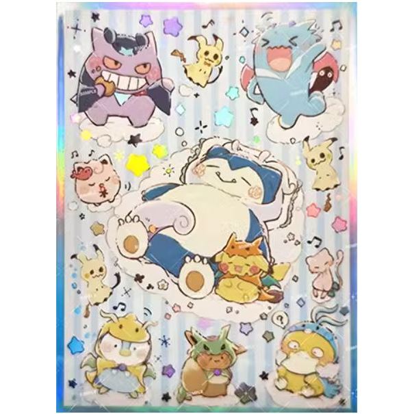 Pokemon Cosplay! Foil Anime Card Sleeve for EDH MTG Flesh and Blood Pokémon One Piece Digimon Lorcana