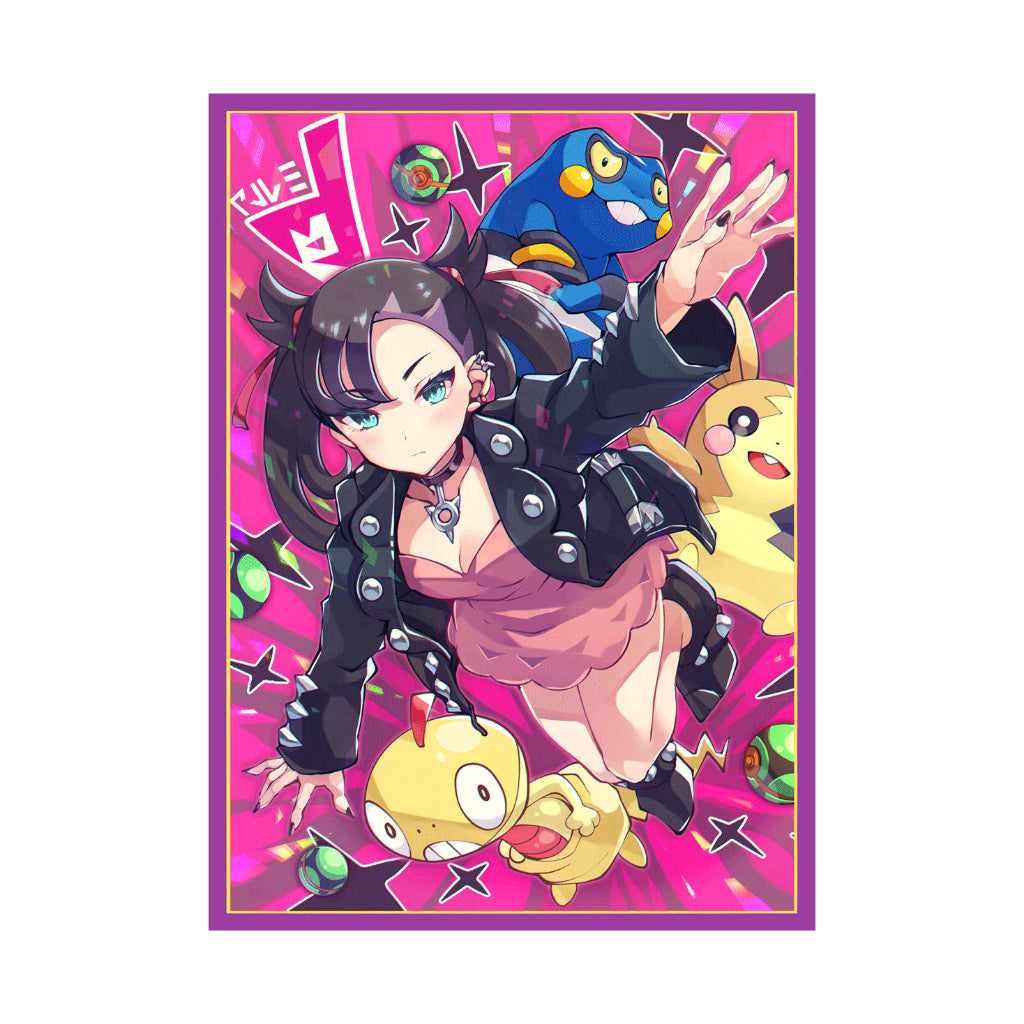 Foil Marnie Pokemon Waifu Doujin Anime Card Sleeve for EDH MTG Flesh and Blood Pokémon One Piece Digimon Lorcana Sorcery