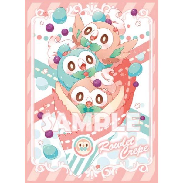 Pokemon Rowlet Card Sleeve for EDH MTG Flesh and Blood Pokémon One Piece Digimon Lorcana