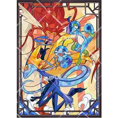 Pokemon Sobble Inteleon Foil Card Sleeve for EDH MTG Flesh and Blood Pokémon One Piece Digimon Lorcana