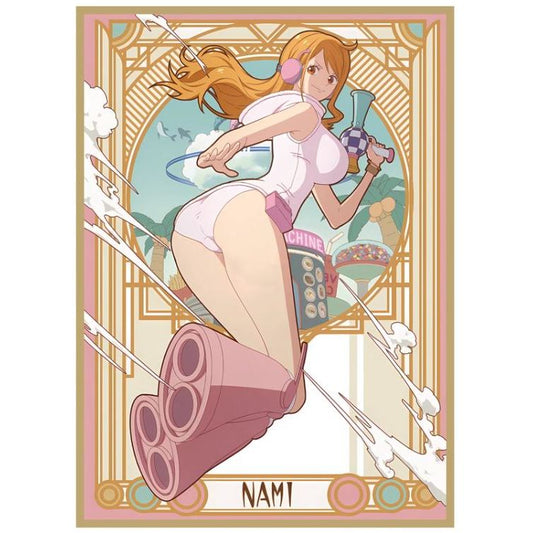 One Piece Nami Matte Card Sleeve for EDH MTG Flesh and Blood Pokémon One Piece Digimon Lorcana