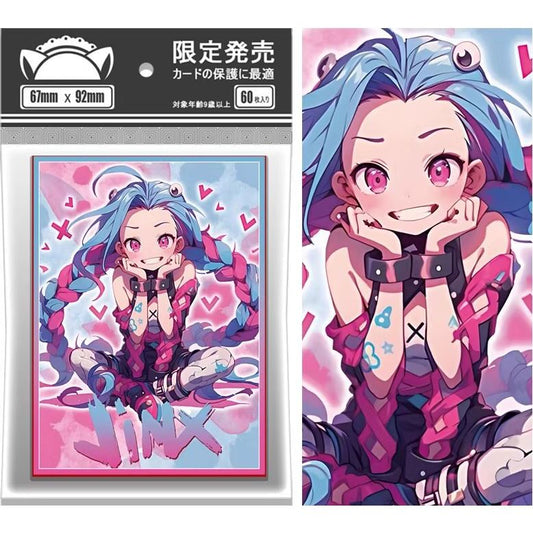 League of Legends Jinx Card Sleeve for EDH MTG Flesh and Blood Pokémon One Piece Digimon Lorcana