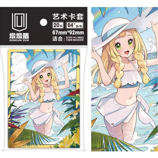 Pokemon Lillie Card Sleeve for EDH MTG Flesh and Blood Pokémon One Piece Digimon Lorcana