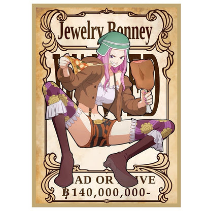 One Piece Jewelry Bonney Matte Card Sleeve for EDH MTG Flesh and Blood Pokémon One Piece Digimon Lorcana